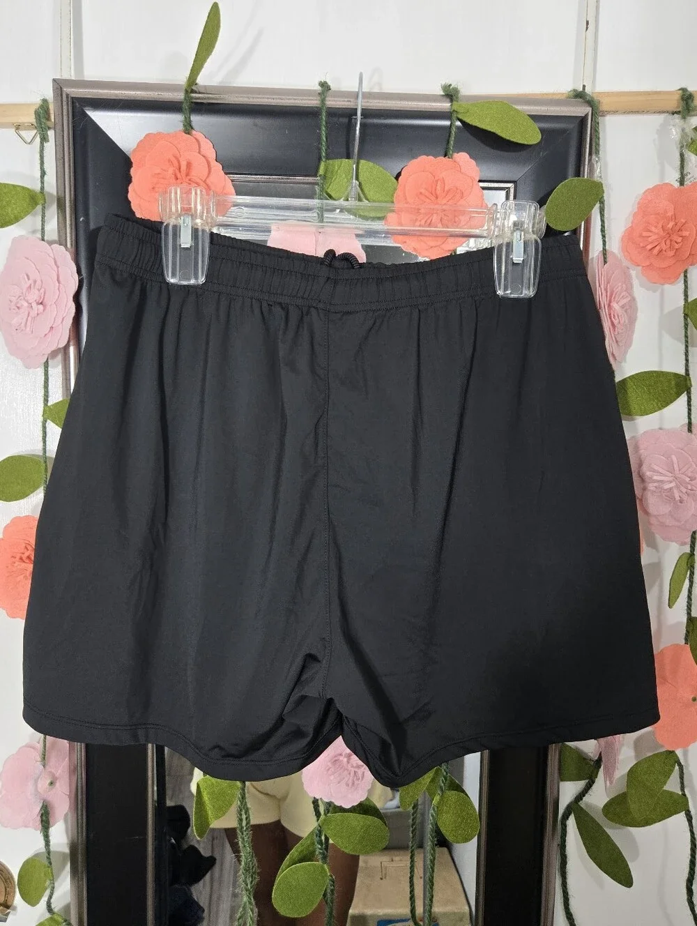 Ouber Men's Light Athletic Short Workout Quick Dry Shorts Sz Large Black